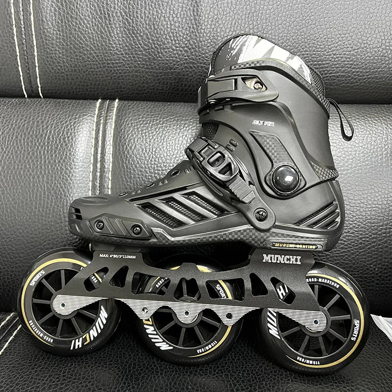 EU 35/46 Large Size Professional Fitness Speed Top Quality Skates for Adults High Performance Inline Skates with 3 -110mm PU Wheels Outdoor Sports Supplies