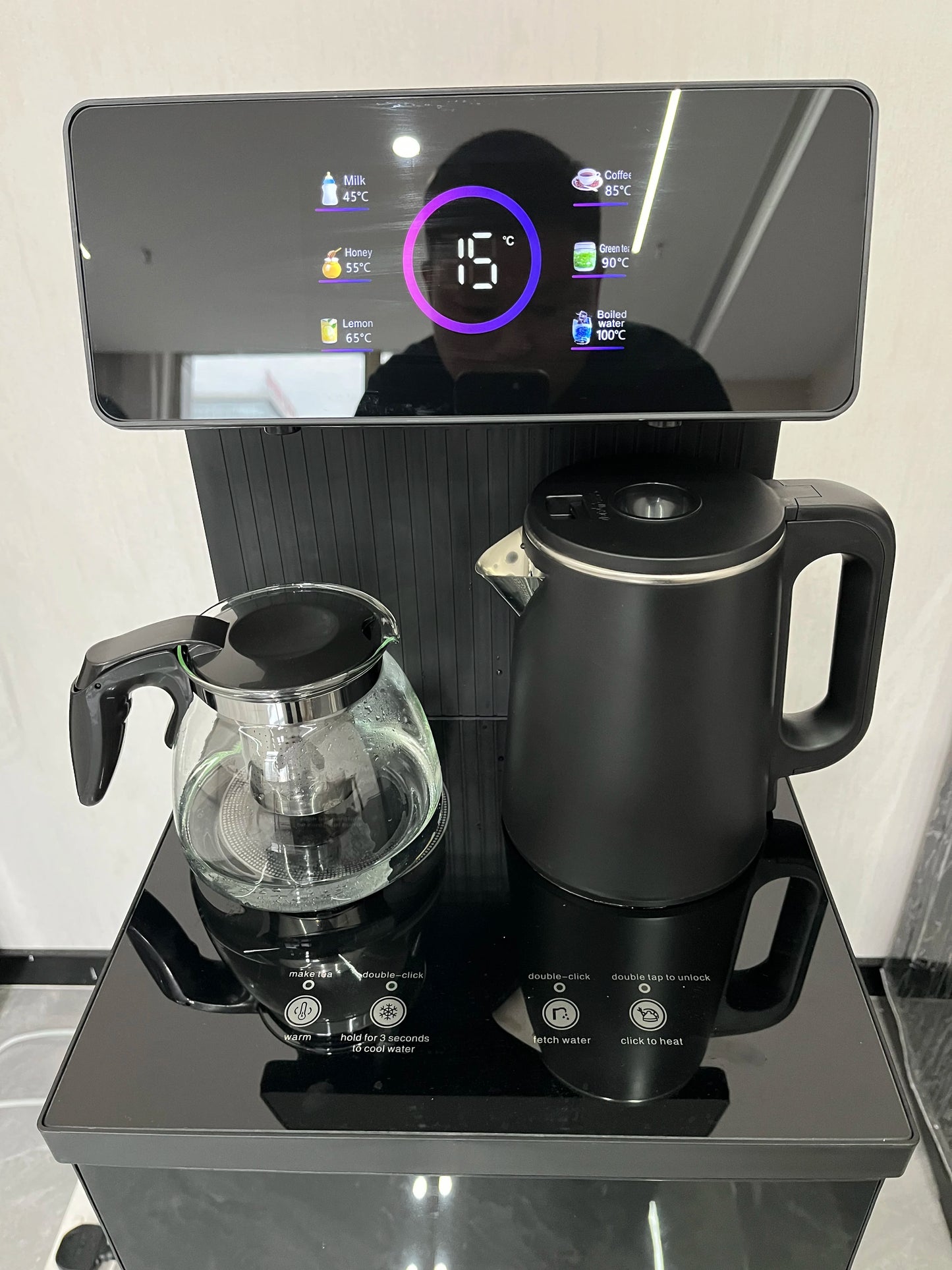 NEW Hot Selling High-End Water Electronic  Dispenser with Large Display Screen Touch Control for Ice Water Temperature of 10 ° C Hot Cold Water Dispenser for Home Office Restaurants Hotel Use