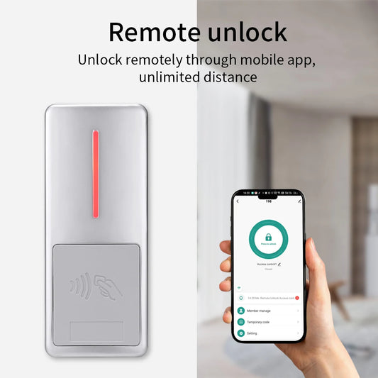 NEW Arrivals Home Villa Hotels Office H18 WI-FI  APP TUYA 125Khz/13.56MHZ RFID Access Control  IP67 Waterproof Anti-Vandal Temporary 10000 User Remote Unlock Home Smart Devices Security Supplies
