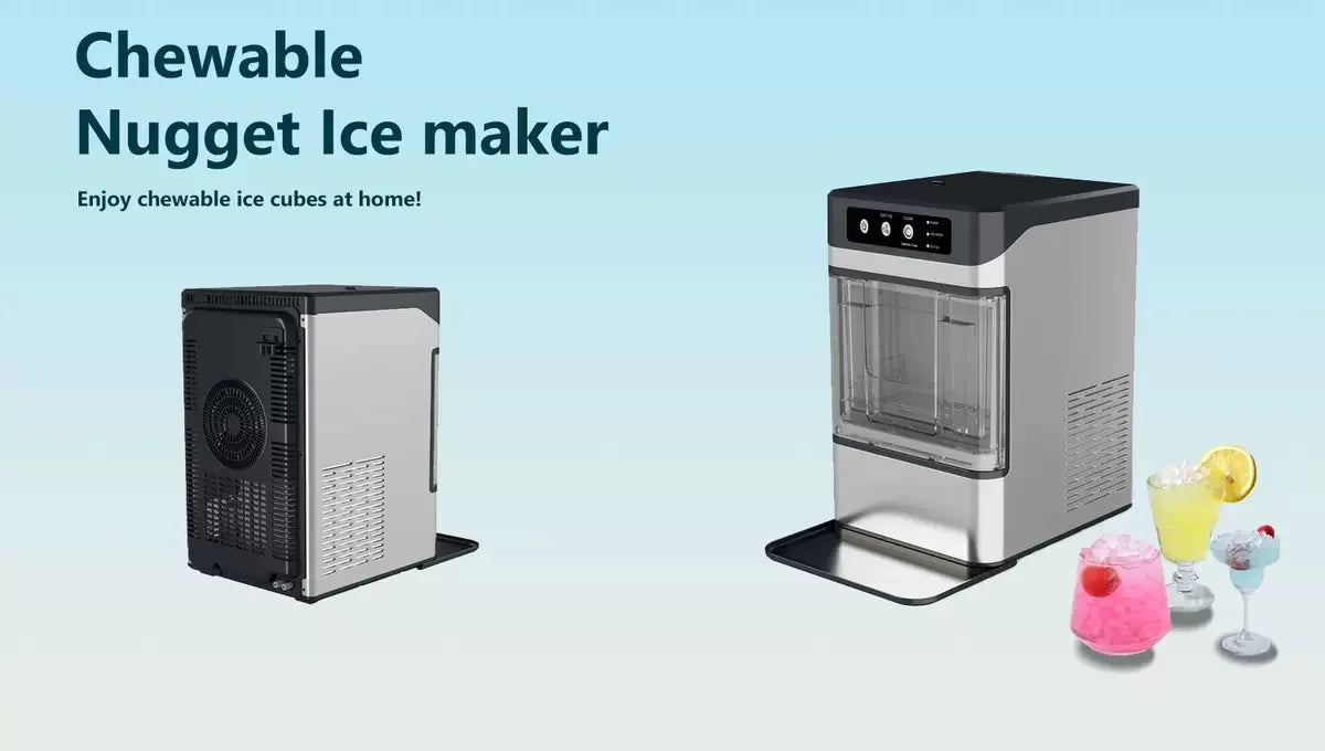 Chewable Ice Maker Air Cooling  Stainless Steel, Low Energy Consumption, for Home Office Hotels Restaurants  University Cafeterias Drinkware Accessories , Apply for Bulk Discount Barware Supplies