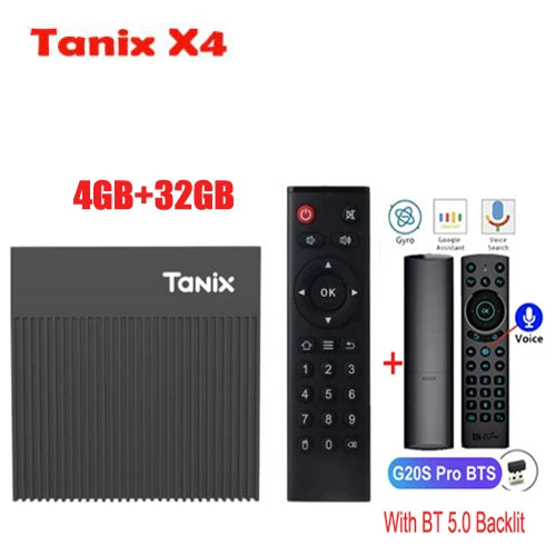 NEW Arrivals X4 TV Box Amlogic S905X4 Android 11 2.4G 5G Dual Wi-Fi 100M 4K Optional i8 keyboard VS X96 Max Ultra X96q mecool km7 Bluetooth Remate Control TV-Box Home Electronics Accessories Supplies