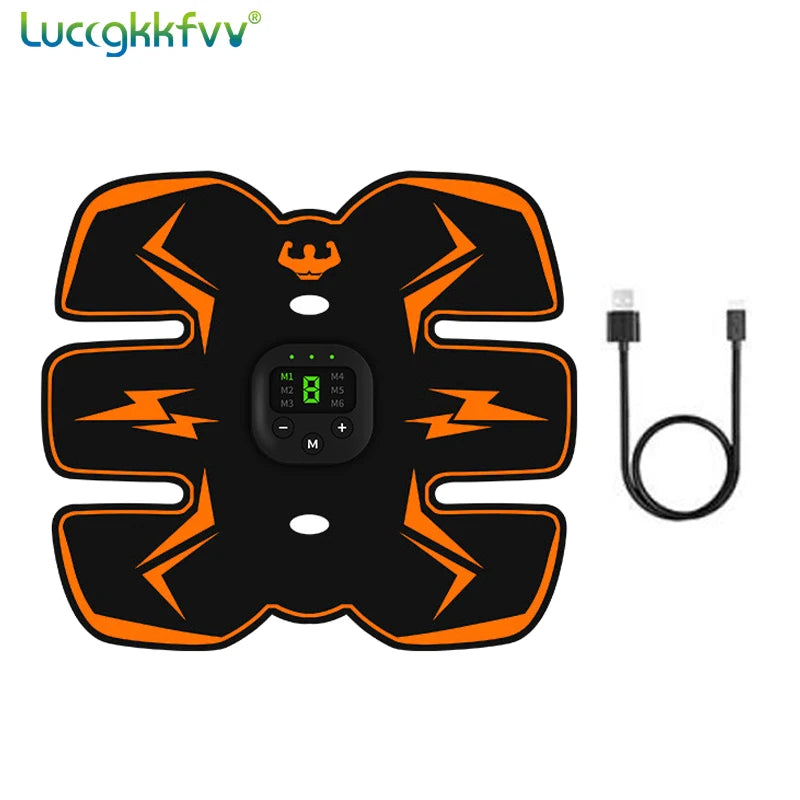 Smart EMS Wireless Muscle Stimulator Full Set Fitness Trainer Abdominal Training Electric Weight Loss Stickers Body Slimming Massager Sports Accessories Women Men Health Care Supplies