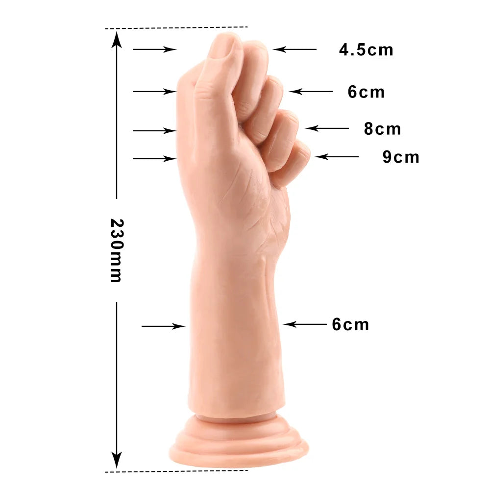 Adult IKOKY Large Penis Fist Butt Plug Erotic Silicone Suction Big Hand Anal Stuffed Huge Dildo Masturbate Sex Toys G-spot Anal Plug