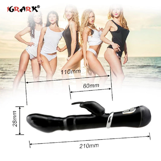 12 Speed Strong Rabbits Vibrator Clitoris Stimulator Double G-Spot Massager Sex Toys for Women Female Masturbator Sex Toy