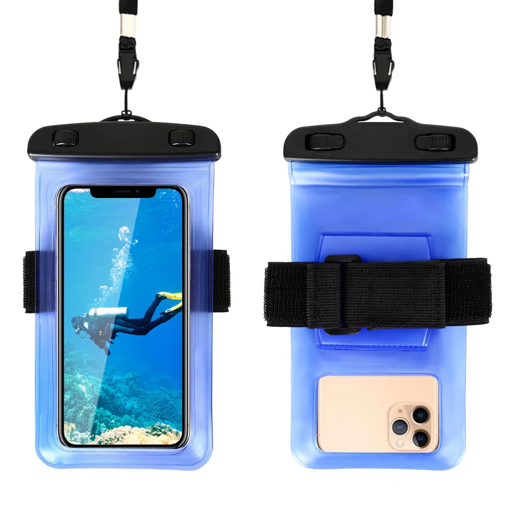 NEW Arrivals Universal Waterproof Phone Case Arm Band Bag For iPhone 13 12 11 Pro Max XR X XS 7 8 Plus Samsung S21 S22 Swim Water Proof Pouch Sports Supplies