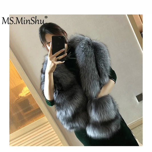 NEW Arrivals 5 Colors 160cmx25cm Luxury 100% Real Fox Fur Scarf, Big Skin Scarf, Natural Fox Fur Stole, Genuine Fox Fur Shawl, Pocket Fashion Evening  Party Ladies Luxury Fashion Apparel Accessories