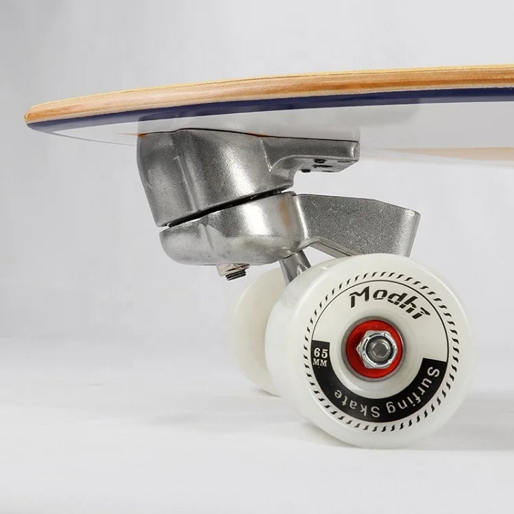 Top Quality High Speed Silence Led Lights Surf Skateboard Custom Surfing Complete 7-Layer Canadian Maple Deck 29x9.5" Single Rocker Kick Tail Concave PU 65x51mm HR85A New Model
