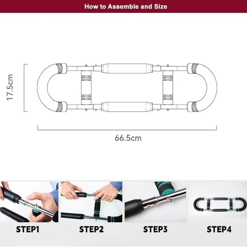 Awaken Your Muscles Adjustable Twister Arm Trainer Portable Forearm Strengthener Power Arm Exercise Equipment Home Workout Spring Strengthener Gym Fitness Accessories
