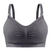 12 Colors S-4XL Plus Size  Non-Underwire Double Seamless Lactation Bra Postpartum Breast Feeding Underwear with Removable Breathable Breast Pad Women's Underwear