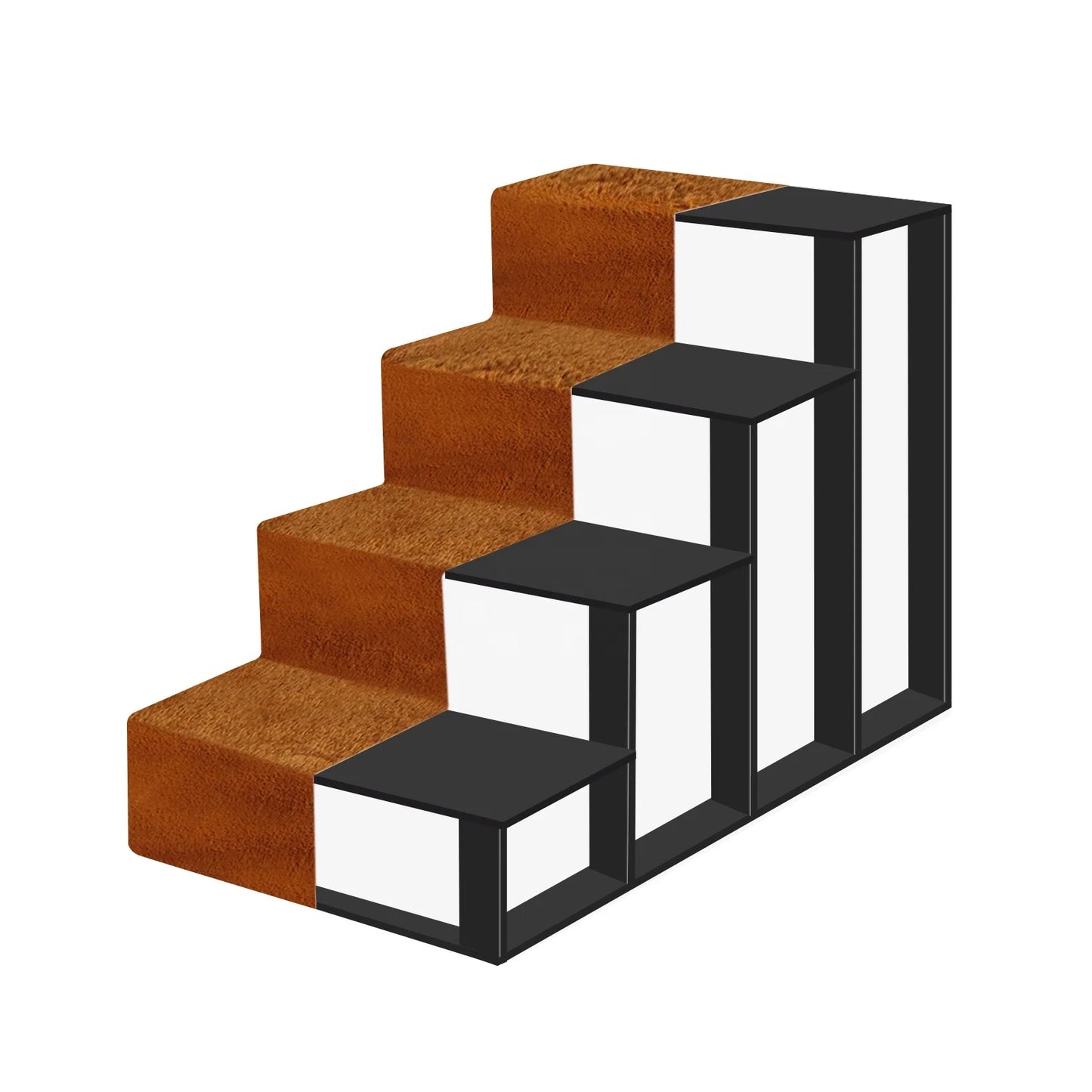 New Design 4 Floors Pet Ladder Assembled Disassembled Dog Stair with Four Layers Anti-Slip Cat Dog Ladders