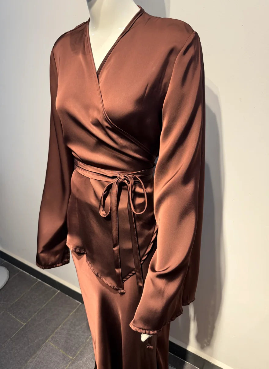 S-2XL Dark Blue/Brown Color Dubai Islamic Modest Breathable Elegant Professional Commuting  Slim Fit Abaya Dress Ramadan Formal Muslims Wedding Guest Birthday's Party Gown Muslims Apparel Clothing Women's Clothing Supplies