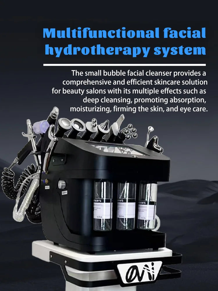 Korean New Benchtop Black Pearl 10-in-1 Multi-Functional Skin Management Integrated Instrument Cleaning Micro-Grinding Machine-08