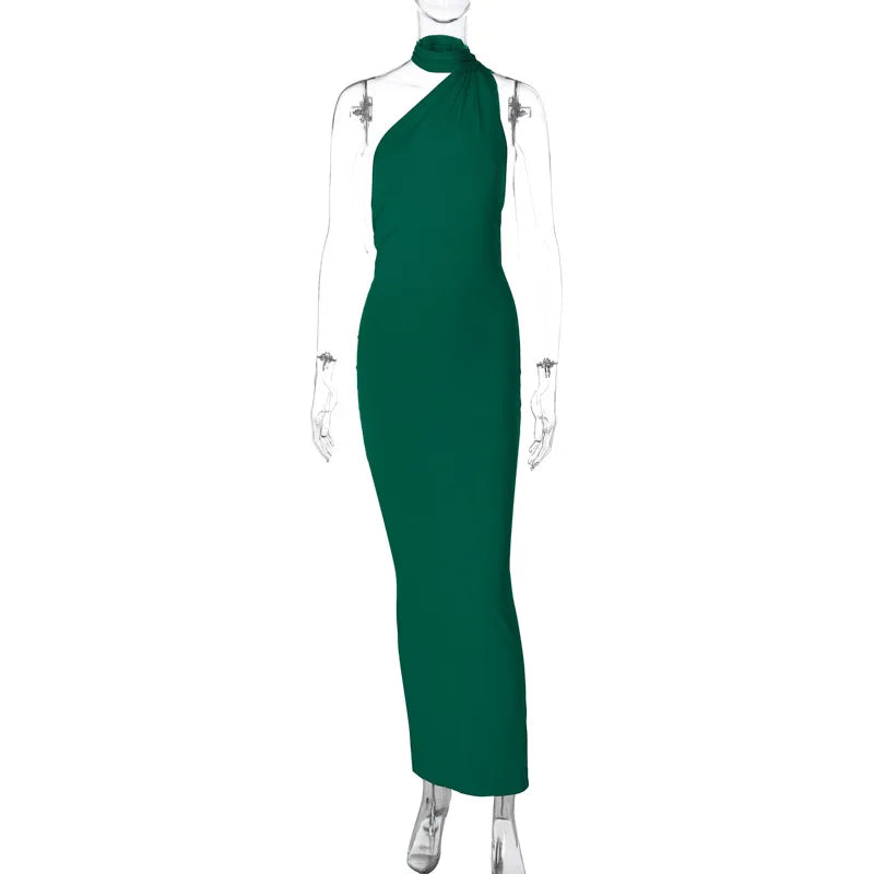 8 Colors Luxurious Women's Backless Solid Color Sleeveless Bodycon Lady Elegant Sexy Maxi Long Evening Party Night Clubwear Prom Ladies Sexy Apparel Supplies