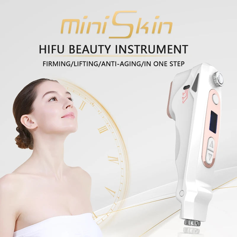 Singapore New Technology Ultrasonic AU-022S Handheld  Skin Care Face Lifting Anti-Aging Eyes Dark Circles Wrinkle Remover Neck Firming Tightening Rejuvenation Facial Machine Women Beauty Salon Tools Ladies Skin Care Supplies