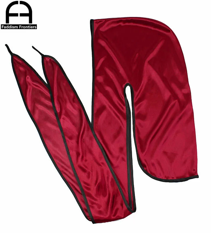 Men's Satin Durags Biker Headwear Skull Cap Bandana Men Silky Durag Doo Rag Turban Hat Headband Hair Accessories