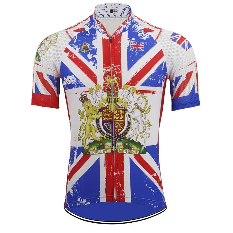 NEW Arrivals S-6XL UK  National Royal Team Cycling Jersey Women Men Short Sleeve Cycling Clothing Mountain Cycling Top Breathable MTB T-Shirt Sports Apparel Accessories