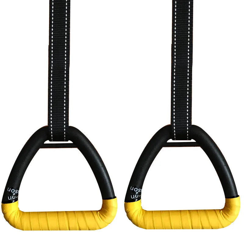 Women Men  Home Gym Fitness Gymnastics Rings with Adjustable Straps for Adult Full Body Strength Training Pull Ups Fitness Exercise Crossfit Workout
