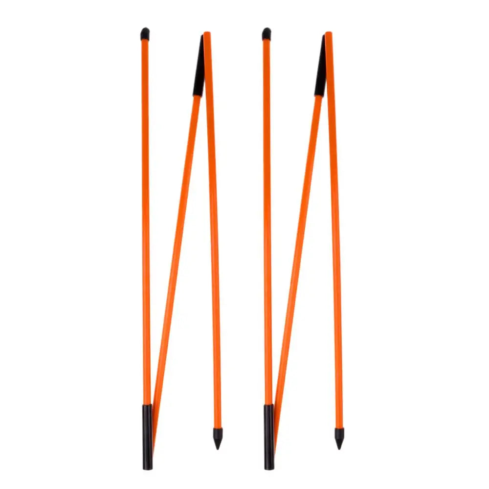 2Pcs 48" Golf Alignment Stick Putting Training Aid To Improve Golf Skills Ball Position Scores Swing Plane Orange Fiberglass