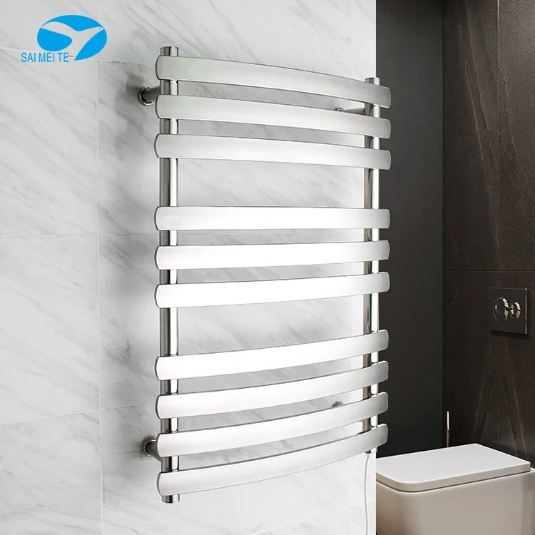New Design Electric Wall Mounted Hung Heated Towel Rail Towel Radiator Clothes Towels Heating Dryer Rack Home Bathroom Hotels Clothing Supplies (After Sale Service: Online Technical Support)