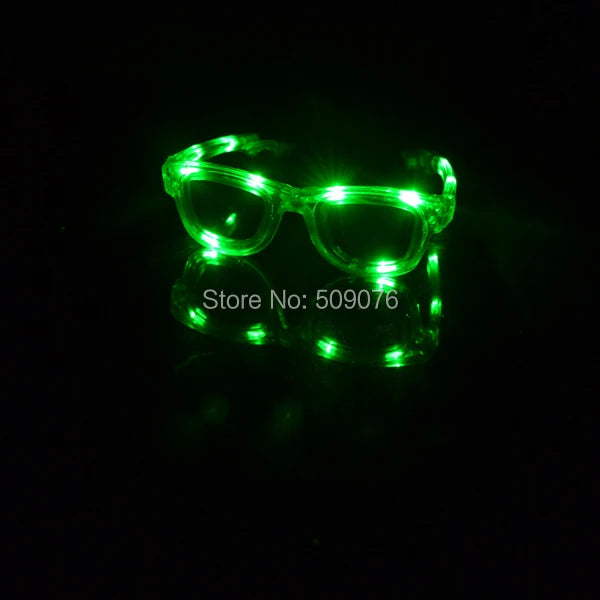 NEW 6/12 PCS Set Glow in the Dark Light Up Led Flashing Glasses EDM EDC Rave Party Bar Night Clubwear Eyewear Accessory Luminous Sunglasses