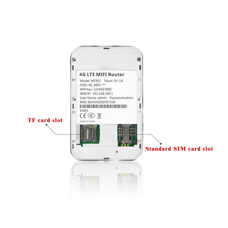 4G PRO LTE Pocket WI-FI Wireless Router Outdoor Travel Camping Fast Network Internet Access Car Mobile Hotspot Wireless Broadband Unlocked Modem With Sim Card Slot
