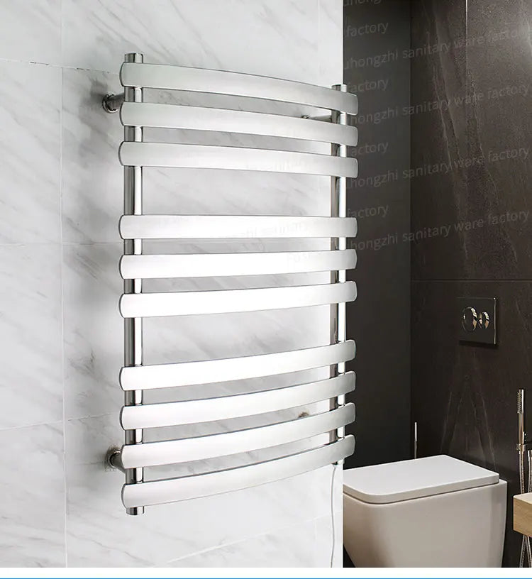 New Design Electric Wall Mounted Hung Heated Towel Rail Towel Radiator Clothes Towels Heating Dryer Rack Home Bathroom Hotels Clothing Supplies (After Sale Service: Online Technical Support)