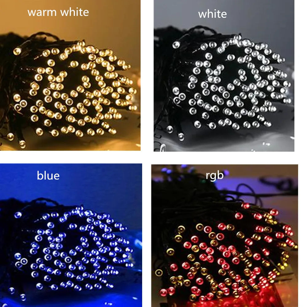 NEW Arrivals Solar String Light Fairy Garden Waterproof Outdoor Lamp 5/712/22M 6V Garland For Christmas Xmas Holiday Party Home Decoration Accessories Supplies