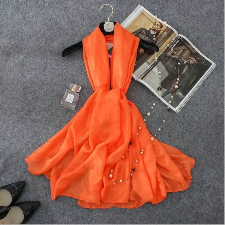 Plain Large Free Size 180cm x 100cm Sarong Beach Water Pool  Cover Up Skirts Scarves Swimwear Wrap Pareo Women Sexy Swimsuit Cover Ups