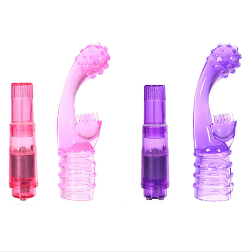 Finger Vibrator Female Masturbation Clit G spot Orgasm Massager Stick Dildo Triple Vibrating Stick Sex Toys for women products