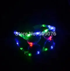 NEW 6/12 PCS Set Glow in the Dark Light Up Led Flashing Glasses EDM EDC Rave Party Bar Night Clubwear Eyewear Accessory Luminous Sunglasses