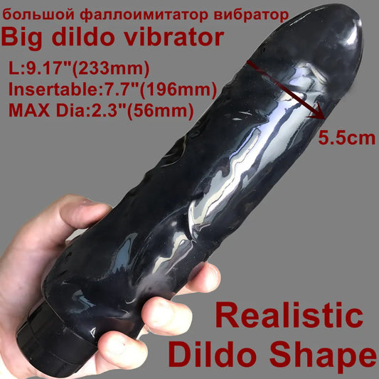 Adult Flesh Brown Black Pink Purple D: 5.5 CM very thick Dildo vibrator Vibrating cock realistic huge penis g-spot woman sex toy