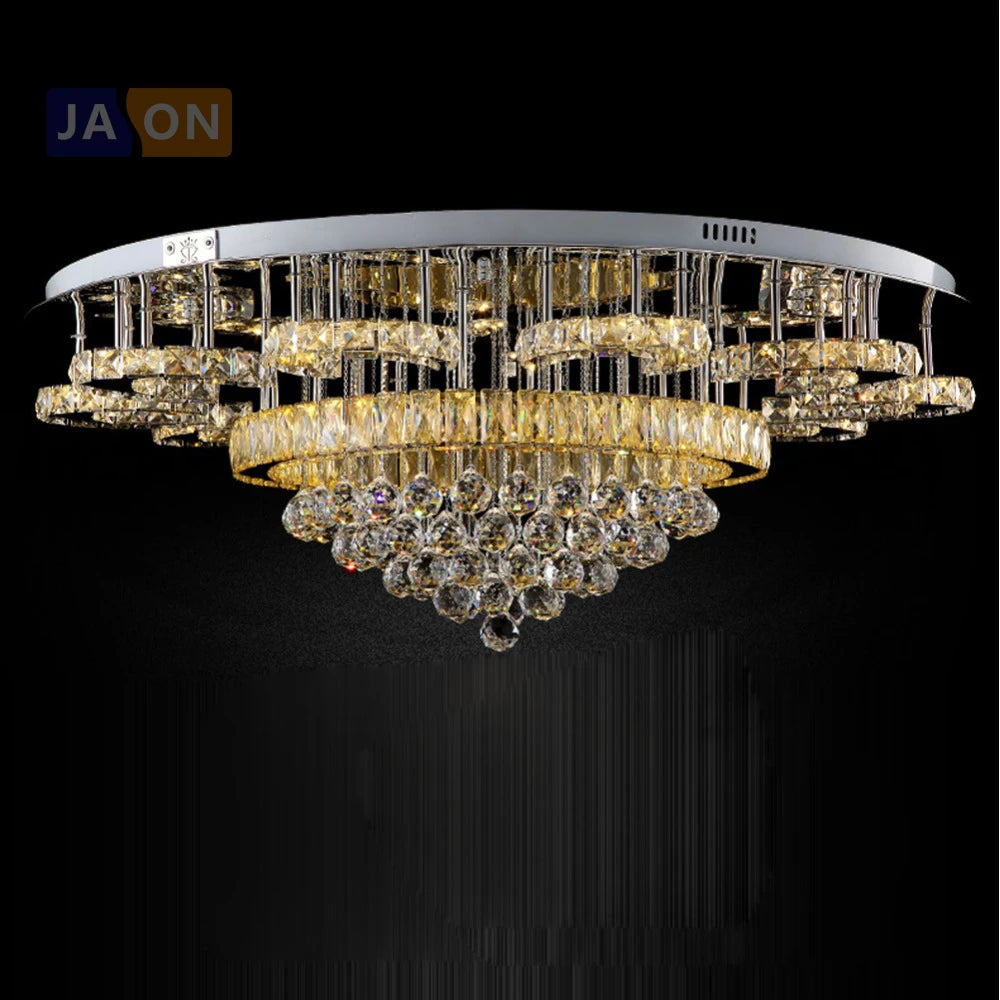 LED Modern Stainless Steel Crystal  LED Lamp.LED Light.Ceiling Lights.LED Ceiling Light.Ceiling Lamp For Foyer Bedroom