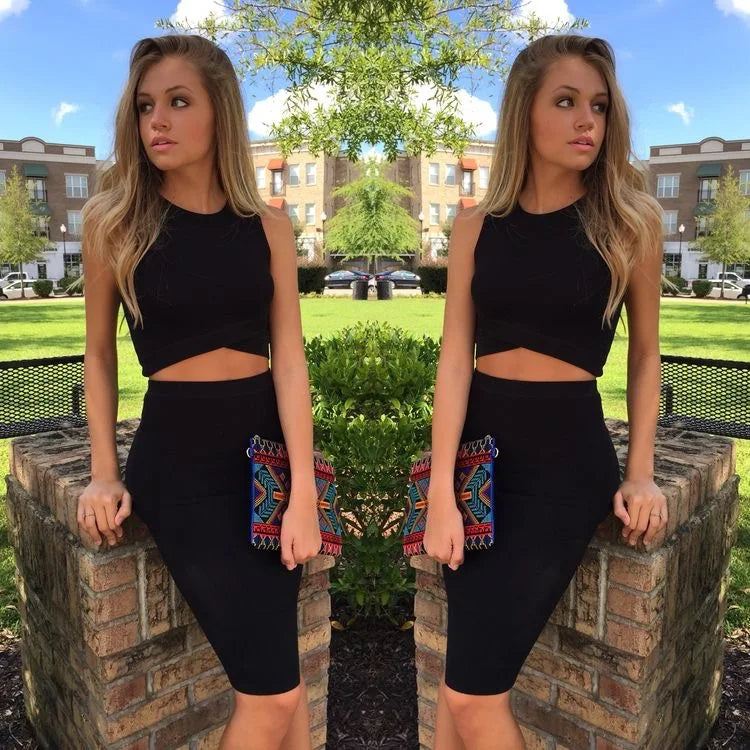 S-2XL Black/Beige Color Luxury Women Solid Nude Sexy Tight  Bandage Midi Skirt Knitted Sweet Designer Bodycon Pencil Skirt Evening Business Dinner Office Lady Clothing Supplies.