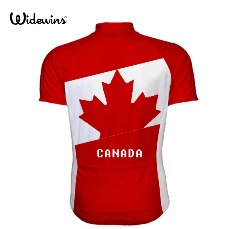 Cycling Jersey Pro Team Canada Men Wear Maple Leaf Flag Jersey Short Sleeve Cycling/MTB/Bicycle Custom Man Clothing Jersey