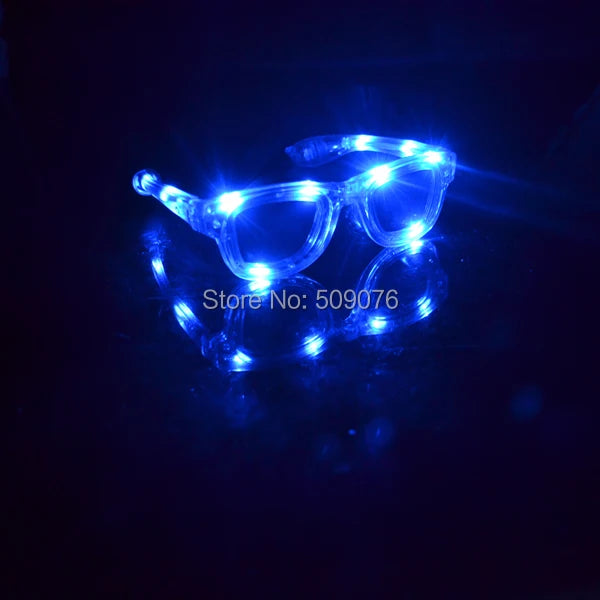 NEW 6/12 PCS Set Glow in the Dark Light Up Led Flashing Glasses EDM EDC Rave Party Bar Night Clubwear Eyewear Accessory Luminous Sunglasses