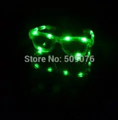 NEW 6/12 PCS Set Glow in the Dark Light Up Led Flashing Glasses EDM EDC Rave Party Bar Night Clubwear Eyewear Accessory Luminous Sunglasses