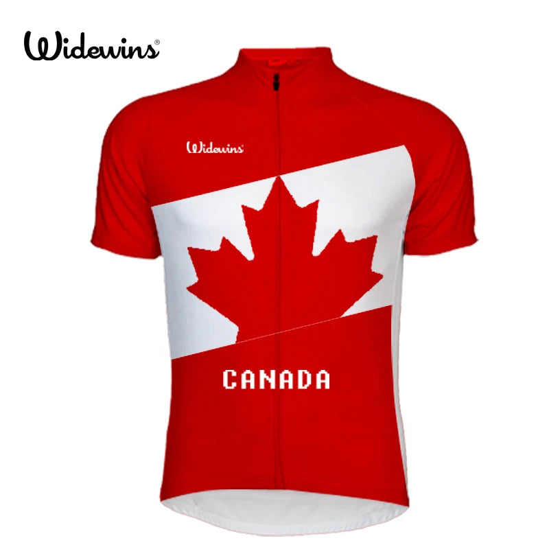 Cycling Jersey Pro Team Canada Men Wear Maple Leaf Flag Jersey Short Sleeve Cycling/MTB/Bicycle Custom Man Clothing Jersey