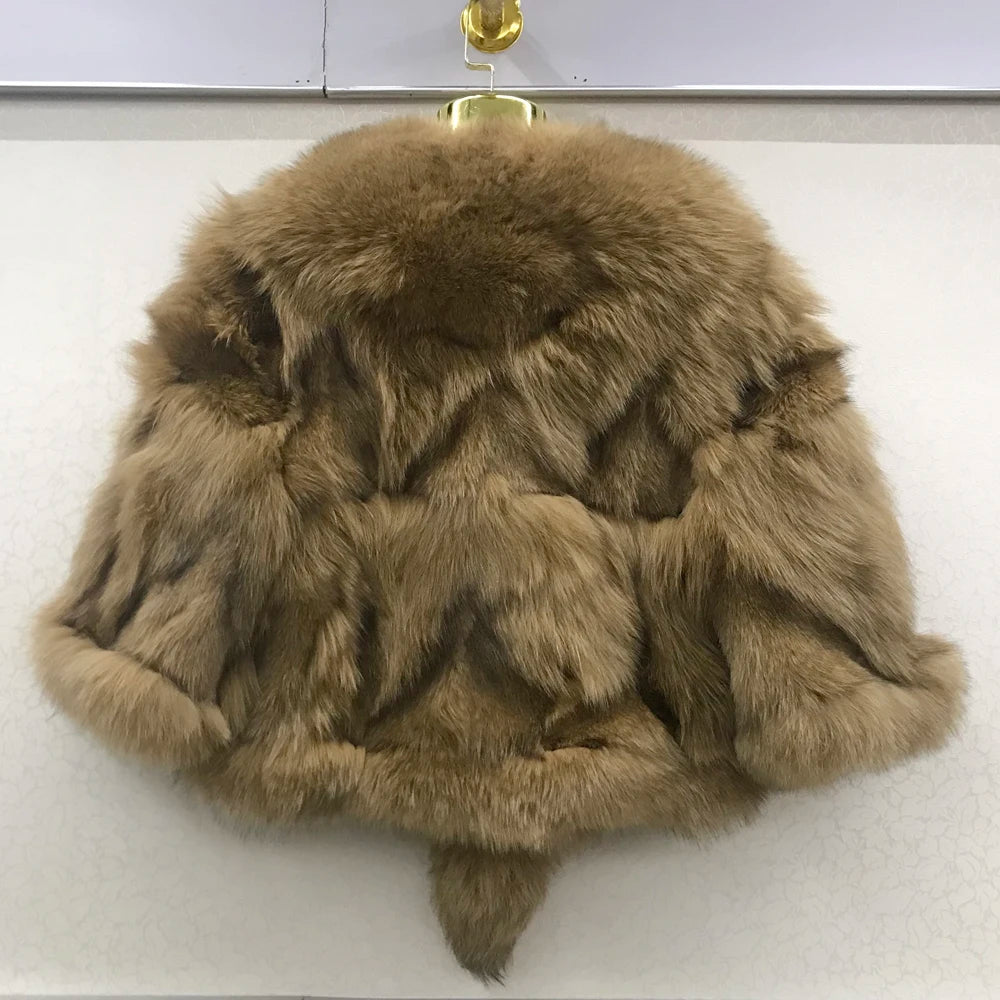 New Arrival S-2XL 12 Colors Women Real 100% Natural Fox Fur Coats Autumn Winter Fox Fur Short Style Jacket Warm Real Fox Fur Overcoats