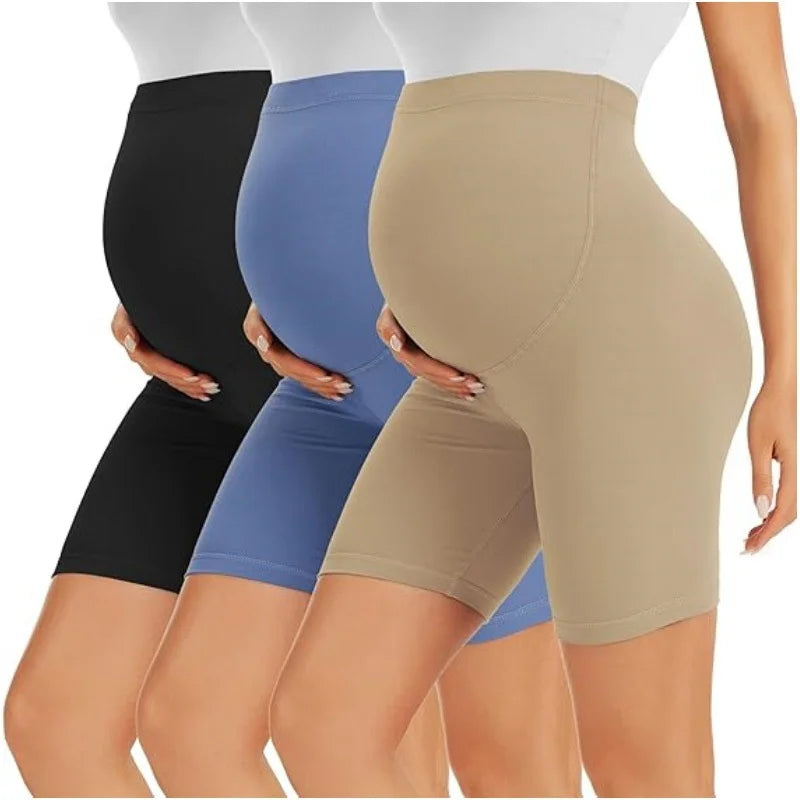NEW Arrivals Women's Maternity Shorts Over the Belly Buttery Soft Stretchy Breathable Pullover Closure Lounge Yoga Shorts Pregnancy Activewear Sports Apparel Accessories