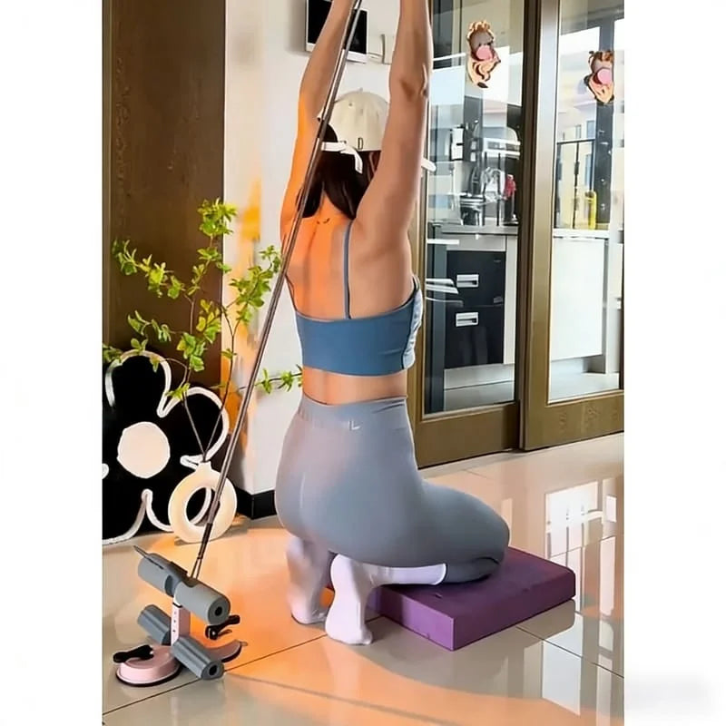Home Gym Studio High Strength Elastic Resistance Band, Suction Cup Machine New Design, Abdominal and Leg Stretching Equipment for Daily Exercise Sport Supplies.
