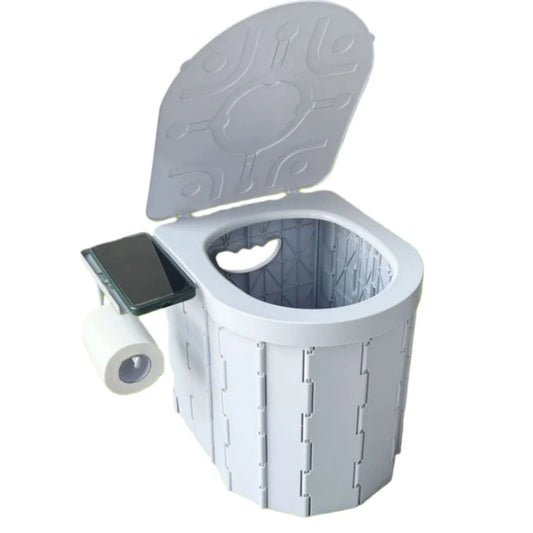 4 Colors Outdoor Travel Portable Toilet for Camping Car-Mounted Folding Toilets for Travel Outdoor Commode Potty Odor-Proof and Non-slip Hygiene Supplies