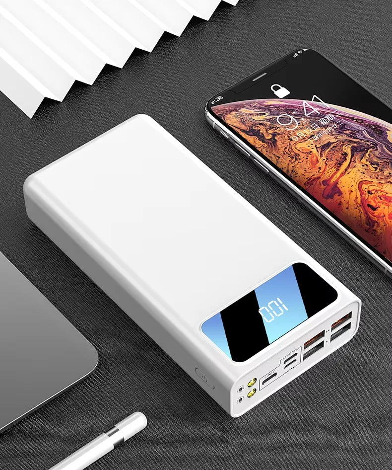 Portable 30000mah Power Bank Mobile Phone Charger 30000mah USB/Type C Power Banks Best Powerful Computer Electronic Supplies