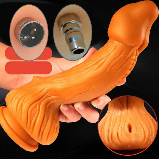 Sex Machine Attachment Senior Soft Liquid Silicone Peculiar Animal Dildos Anal Plug Penis Love Machine Accessories Products M08