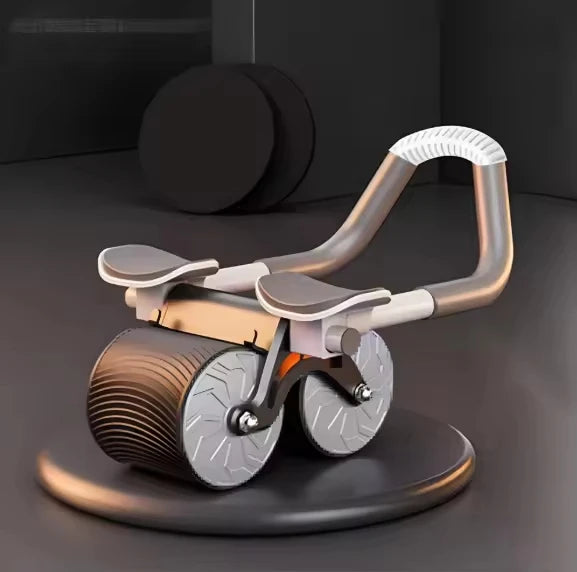 NEW Arrivals for Home Gym Household Fitness Equipment Automatically Rebounding Abdominal Wheel Elbow Support Roller Abdominal Wheel Counting Timer Women Men Workout Accessories Sport Supplies