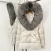 BEST PRICE 15 Colors European High End Winter Hoodie Warm Midi Length Large Real Natural Silver Red Fox Fur Thick Bubble Coats Down Coat Snow Outerwear Parkas Jackets Women Winter Apparel Supplies