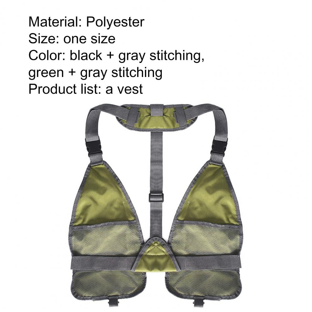Fishing Mesh Vest Lightweight Fishing Vest with Pockets Open Sides  High Quality Soft Breathable Multipurpose Trolling Vest Fishing Apparel Accessories