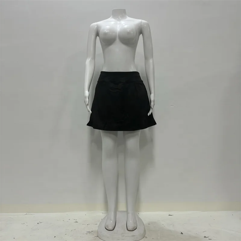 8 Colors S-2XL  Women's Custom Logo Summer Soft Natural High Waist One Piece Tennis Golf Club Skirts Breathable Design Fitness Women Skirts Sports Apparel Accessories Clothing Supplies