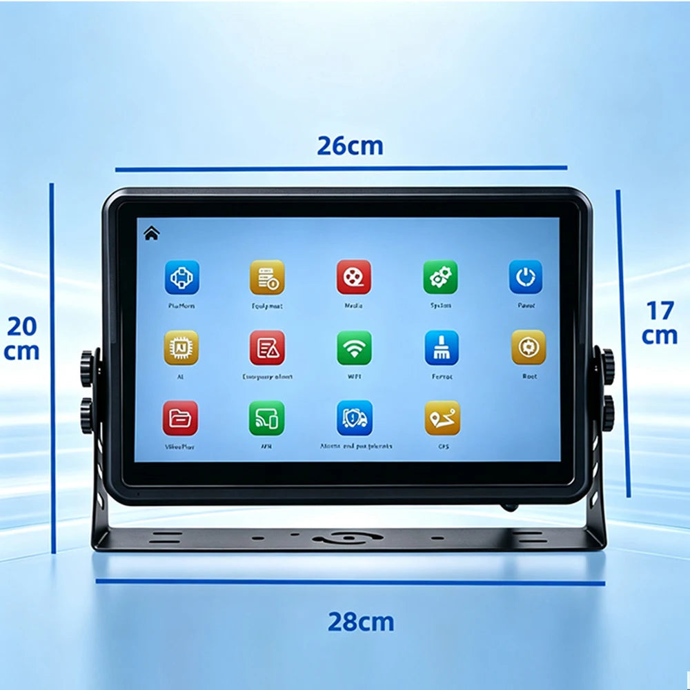 NEW Arrivals TVS53 PRO 10.1 Inch 5CH 4G AI DVR Dash Cam 1080P DMS ADAS BSD Waterproof Driving Safety Pedestrian Sensor Detection System Fleet Management Truck 9-36V Blind Spots Vehicles Security Supplies