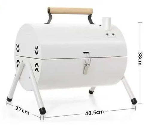 NEW Set 17 PCS Portable Mini Folding Iron Charcoal Grill + 2 Nets + Frying Pan + 13 Accessories Multi-Tool for Outdoor BBQ Cooking Picnics Garden Parties Camping Grill Barbeque & Trips Cookware Supplies