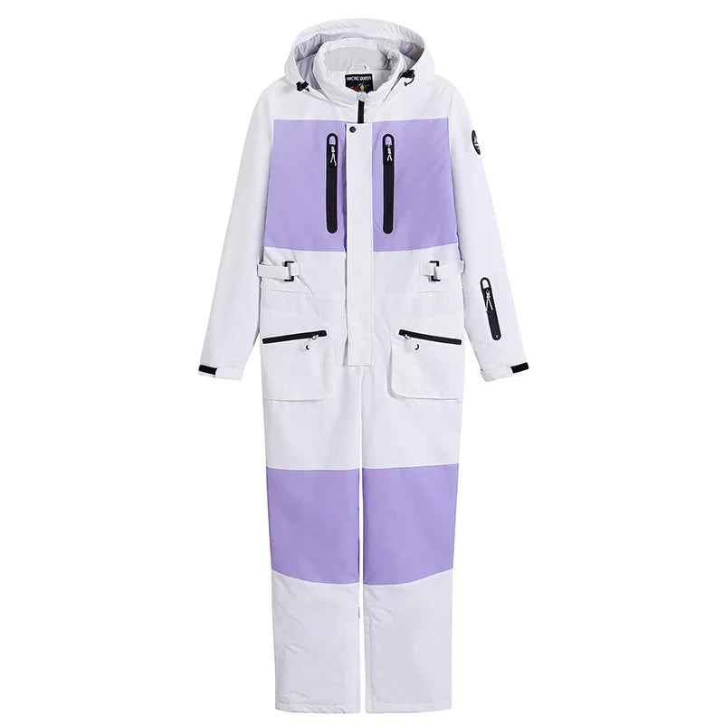 NEW Arrivals 8 Colors  Winter Outdoor Windproof Waterproof Warm Snowboard Double-Board Women Men's One-piece Ski Suit Ski Jacket Ski Pants Jumpsuit Snowmobile Ski Center Suit Winter Sports Apparel Clothing Supplies